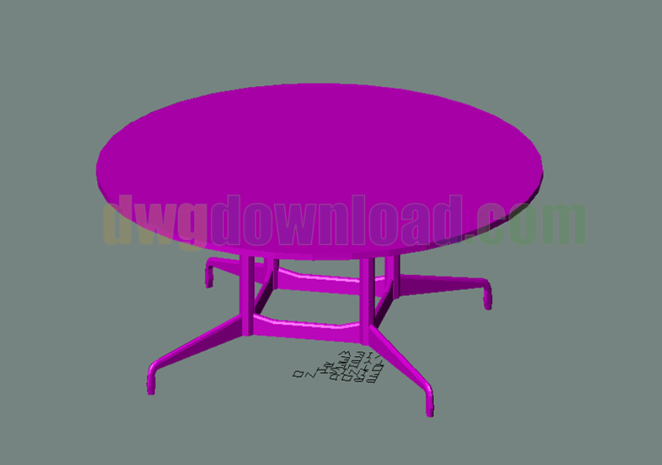 دانلود فایل اتوکد میز کنفرانس سه‌بعدی DWG | Conference Table 3D